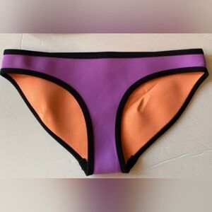 Triangl. Neon Colour-Block Neoprene Bikini Bottom. Size XS.